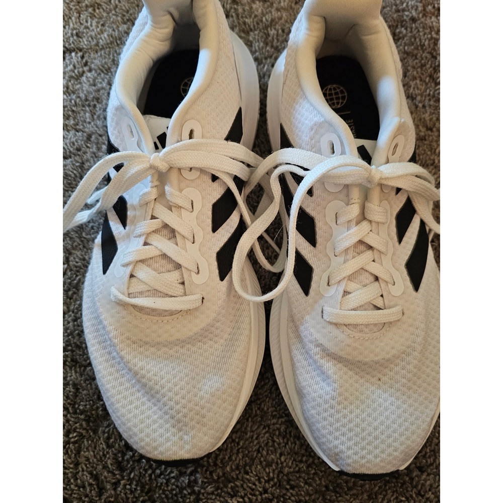 Adidas Runfalcon 3.0 Womens Shoes White Black HP7557 Running Sneakers 7.5